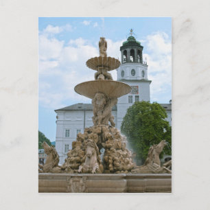 Salzburg Residenz Fountain Postkarte