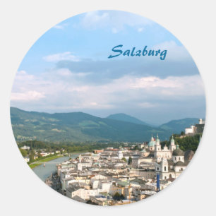Salzburg Runder Aufkleber