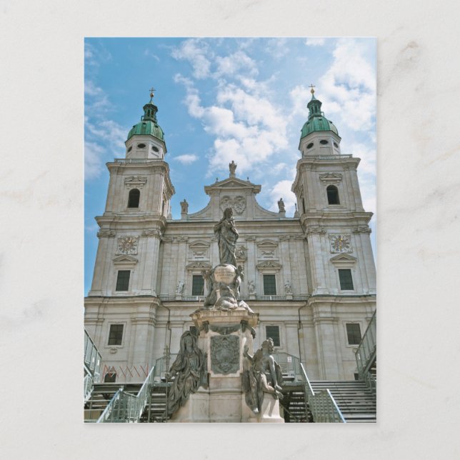 Salzburger Dom Postkarte (Vorderseite)