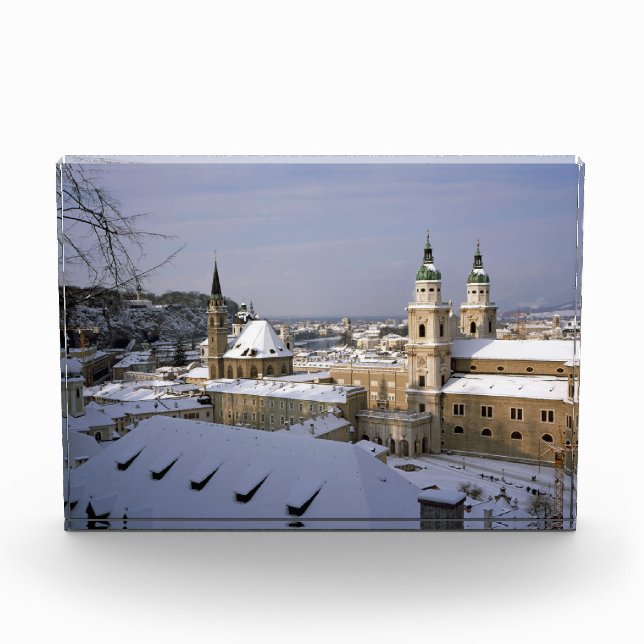 Salzburger Kathedrale Österreich Holiday Card Post Fotoblock (Vorderseite)