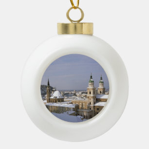 Salzburger Kathedrale Österreich Holiday Card Post Keramik Kugel-Ornament
