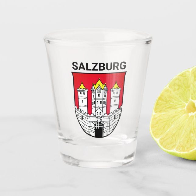 Salzburger Wappen - ÖSTERREICH Schnapsglas (Vorderseite)