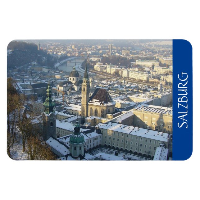 Salzburger Winterschnee Magnet (Horizontal)