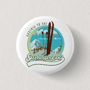 Salzburgerland Österreich Skifahren Button