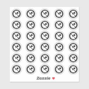 Salzfreie Hochzeitsplatzkarte Mini-Nahrungsmittela Aufkleber