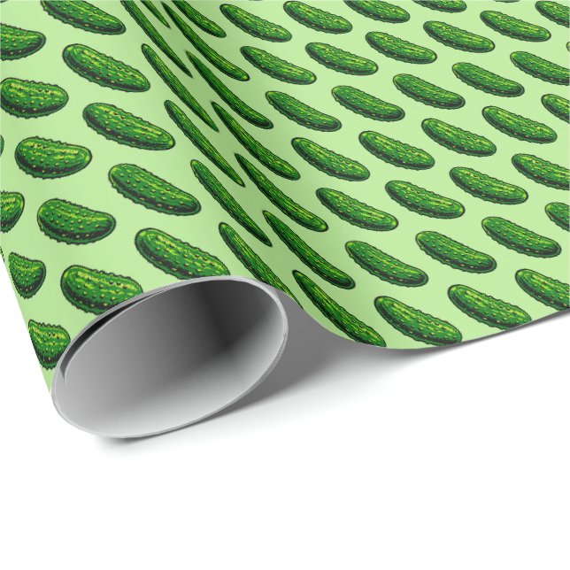 Salzgurken Geschenkpapier (Rolleneckpunkt)
