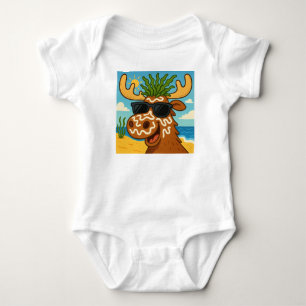 Salzig, albern und sonnenverbrannt (nur ein Scherz Baby Strampler