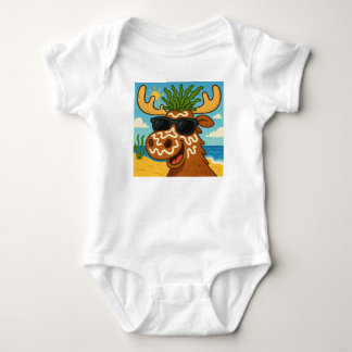 Salzig, albern und sonnenverbrannt (nur ein Scherz Baby Strampler