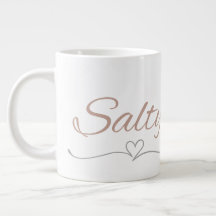 Salzig mit Herz Flourish, Geschenk zum Geburtstag 