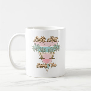 Salzige Haare Sandige Zehen Tropisches Sommer Stra Kaffeetasse