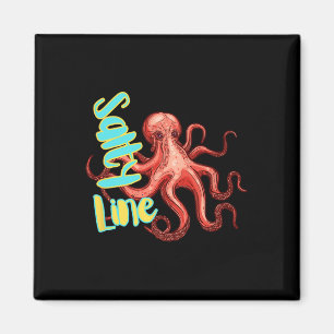 Salzige Linie Oktopus Ozean Angelboot-Trip-Besatzu Magnet