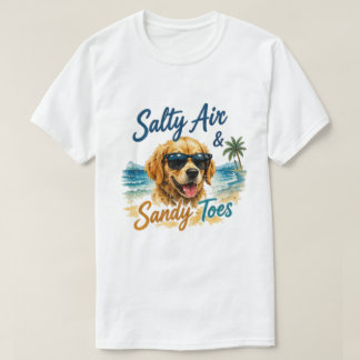 Salzige Luft Sandige Zehen | Sommerliche Strandvi T-Shirt