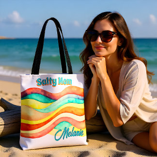 Salzige Mama Strand Sommer Stil Tasche