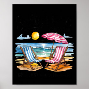 Salzige Mütter Strandclub Mädchen wollen Sonnensom Poster