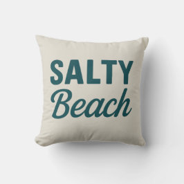 Salzige Strand-Reversible-Teal-Küstendekoration Gr Kissen