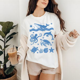 Salzige Vibes Sommer-Shirt, Strandt-Shirt für den T-Shirt