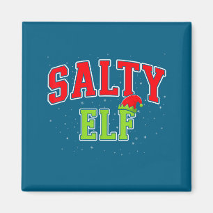 Salziger Elf Weihnachten Familie Passende Gruppe X Magnet