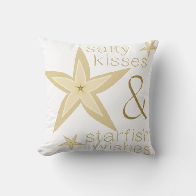 Salziger KüsseStarfish wünscht Kissen (Vorderseite)