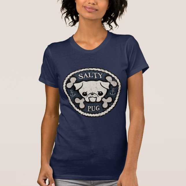Salziger Mops T-Shirt (Vorderseite)
