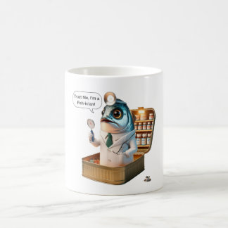 Salziger Sardinen-Arzt Fisch-ician Ozean Wortspiel Kaffeetasse
