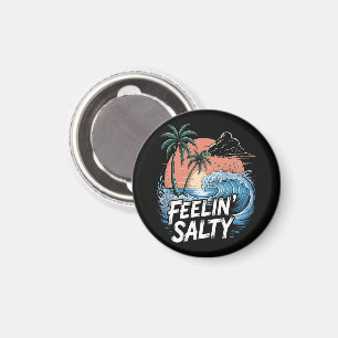 Salziges Gefühl Strand Sommerurlaub 70er Magnet