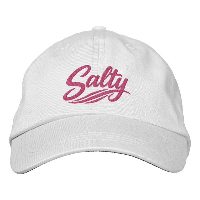 Salziges lustiges Sarcasmus-Spruch Bestickte Baseballkappe (Vorderseite)