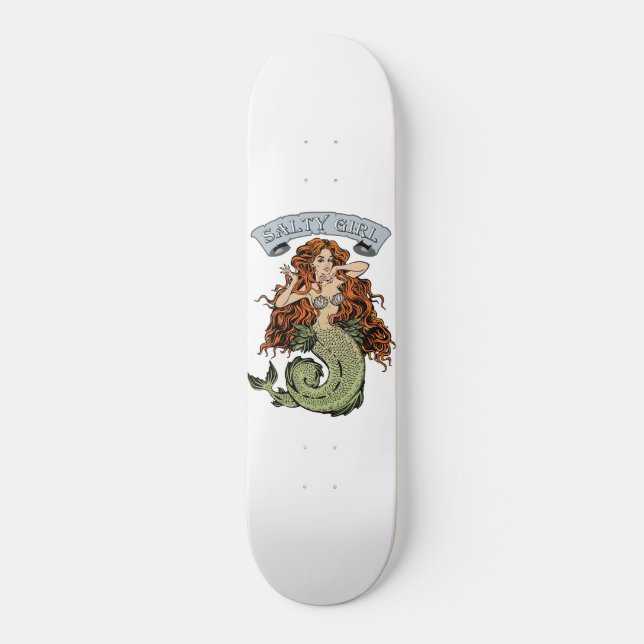 Salziges Mädchen Skateboard (Vorderseite)