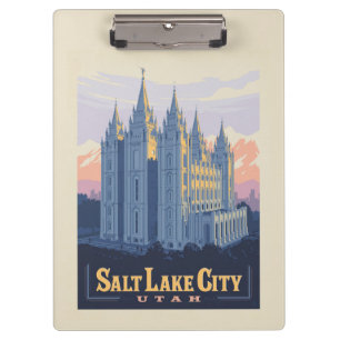 Salzsee-Tempel   Salt Lake City, Utah Klemmbrett