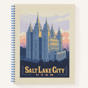 Salzsee-Tempel Salt Lake City, Utah Notizbuch