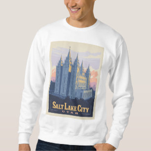 Salzsee-Tempel   Salt Lake City, Utah Sweatshirt