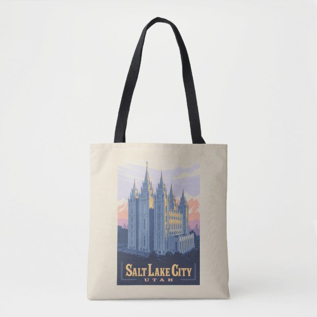 Salzsee-Tempel | Salt Lake City, Utah Tasche (Vorderseite)