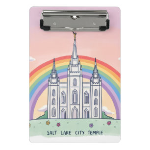 Salzseestadt-Tempel Mini Klemmbrett