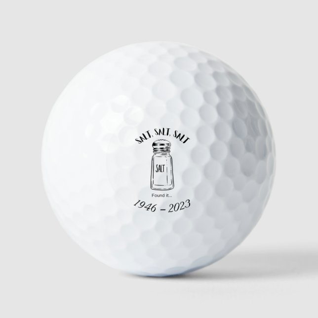 Salzstreuer verloren - Golf gefallen Golfball (Vorderseite)