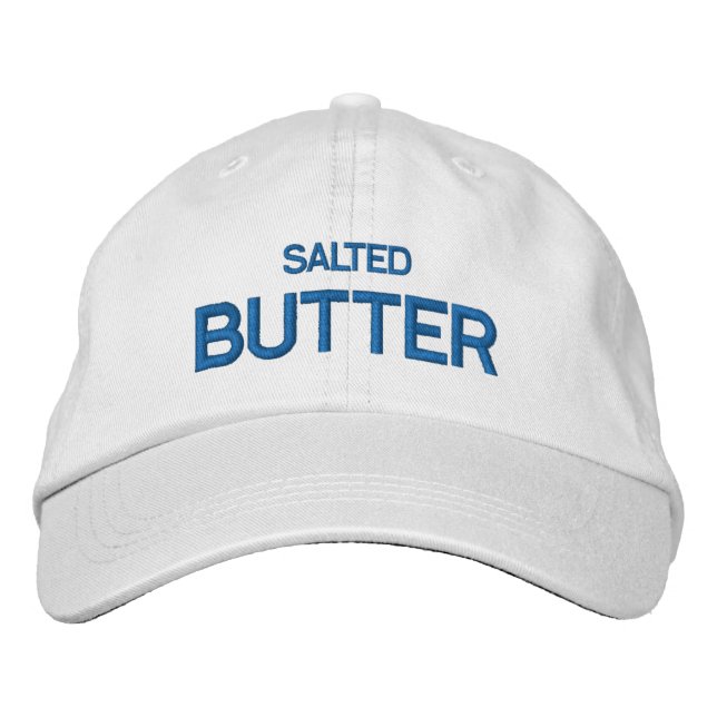 Salzwasser Bestickte Baseballkappe (Vorderseite)