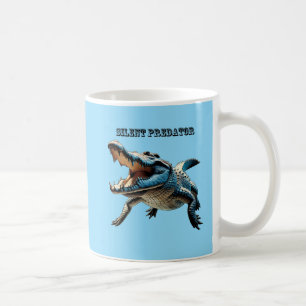 Salzwasser Crocodile Underwater with Open Mouth UR Kaffeetasse
