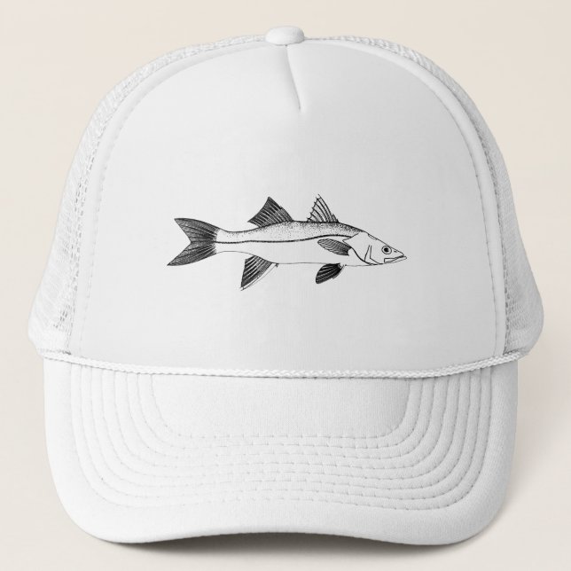 Salzwasser-Fischen - Vintage Hechtmakrele Truckerkappe (Vorderseite)