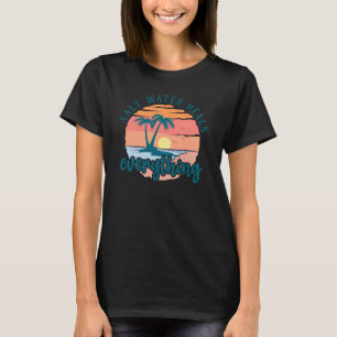 Salzwasser-Heilung" Design T-Shirt