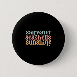 Salzwasser Meeresmuscheln Sonnenschein Sommer Stra Button