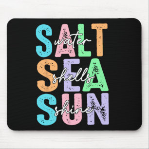 Salzwasser Muscheln Sonnenschein Sommerferien Stra Mousepad