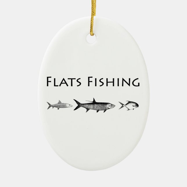 Salzwasser-Plattfisch-Spezies Keramik Ornament (Vorne)