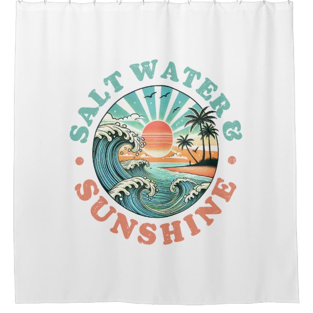 Salzwasser & Sonnenschein Duschvorhang (Vorderseite)