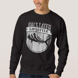 Salzwasser Tiefseefischerei Angler Fisherman Sport Sweatshirt