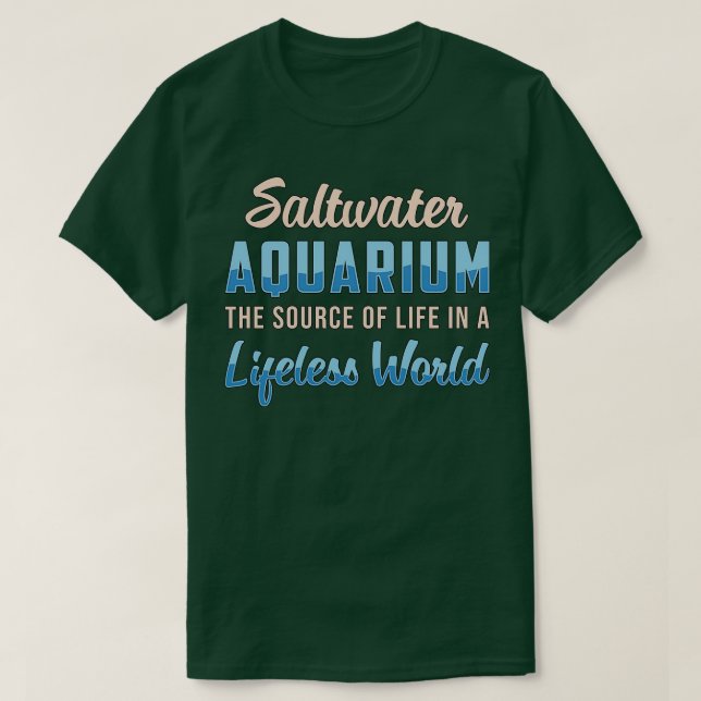 Salzwasseraquarium Weltkulturerbe der Unesco T-Shirt (Design vorne)