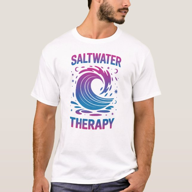 Salzwassertherapie, Sommerurlaub T-Shirt (Vorderseite)