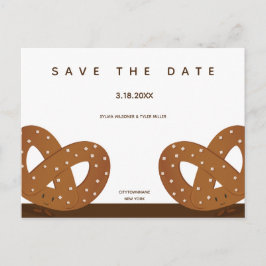 Salzwurzel-Illustration Save the Date Ankündigungspostkarte