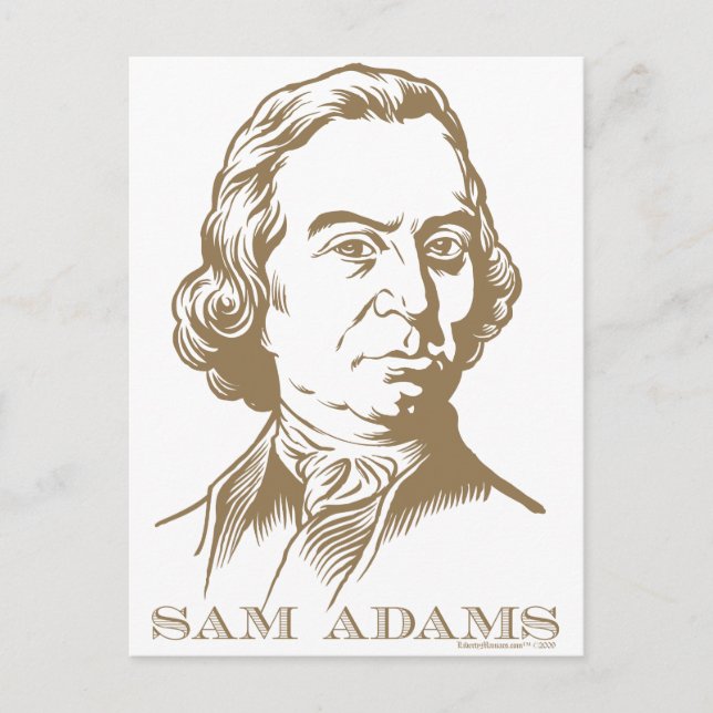Sam Adams Postkarte (Vorderseite)