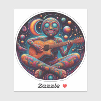 SAM Cosmic Circle Custom Cut Vinyl Sticker