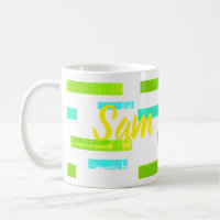 Sam Fügen Sie Ihren Namen Tropical Coffee Tee Tass