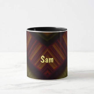 SAM ~ GLOSSY 3D Glossy Black Brown Green Tasse