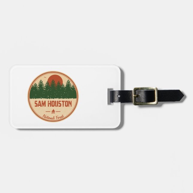 Sam Houston National Forest Gepäckanhänger (Vorderseite horizontal)